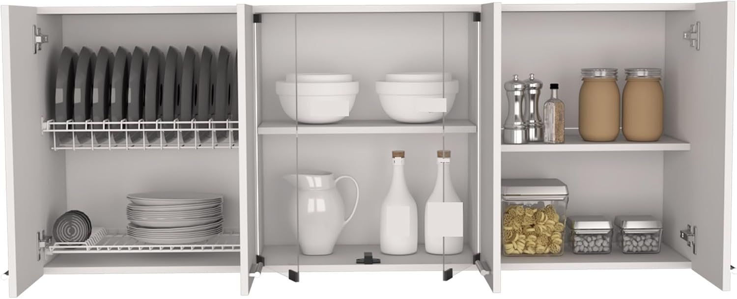 Modern Wall Cabinet, Four Interior Shelves, for Kitchen Dining Room,for Kitchen Home