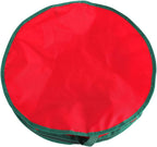 TITA-DONG 1Pcs Christmas Wreath Storage Bag,Portable Artificial Wreaths Organizer Container with Dual Zippered Transparent Window & Handles 20 Inch (16inch/1pcs)