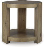 Signature Design by Ashley Flangren Casual End Table with Storage, Light Brown