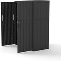 Multi-Function White Storage Tower, Sized 52x28x69 Inches - A Weatherproof Solution for Organizing Tall Tools and Equipment