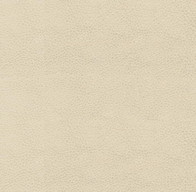 HomePop Upholstered Faux Leather Round Ottoman (No Lid, Seat Only) | HomePop Home Décor | Round Pouf Foot Rest – Cream Faux Leather