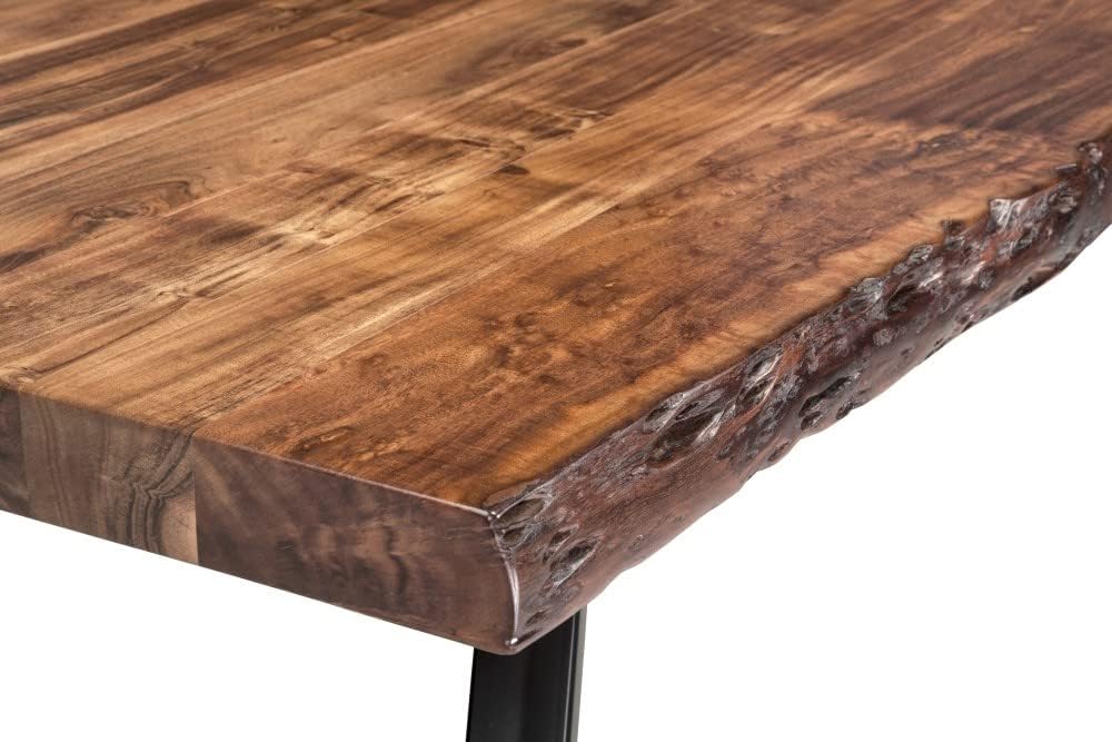 Modus Furniture Solid Wood Dining Bench, Reese - Natural Acacia, 60 x 18 x 15-Inch