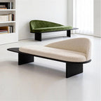 Modern Wooden Bed-end Bench in Hotel Bedroom Showroom Dressing Room Shoe-Changing with Backrest Entryway(XS)