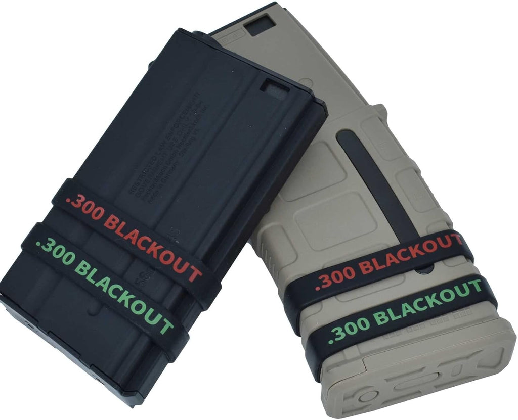12 Pack Miaozhun .300 Blackout Magazine Marking Bands 300 BLK Magazine Caliber Identification