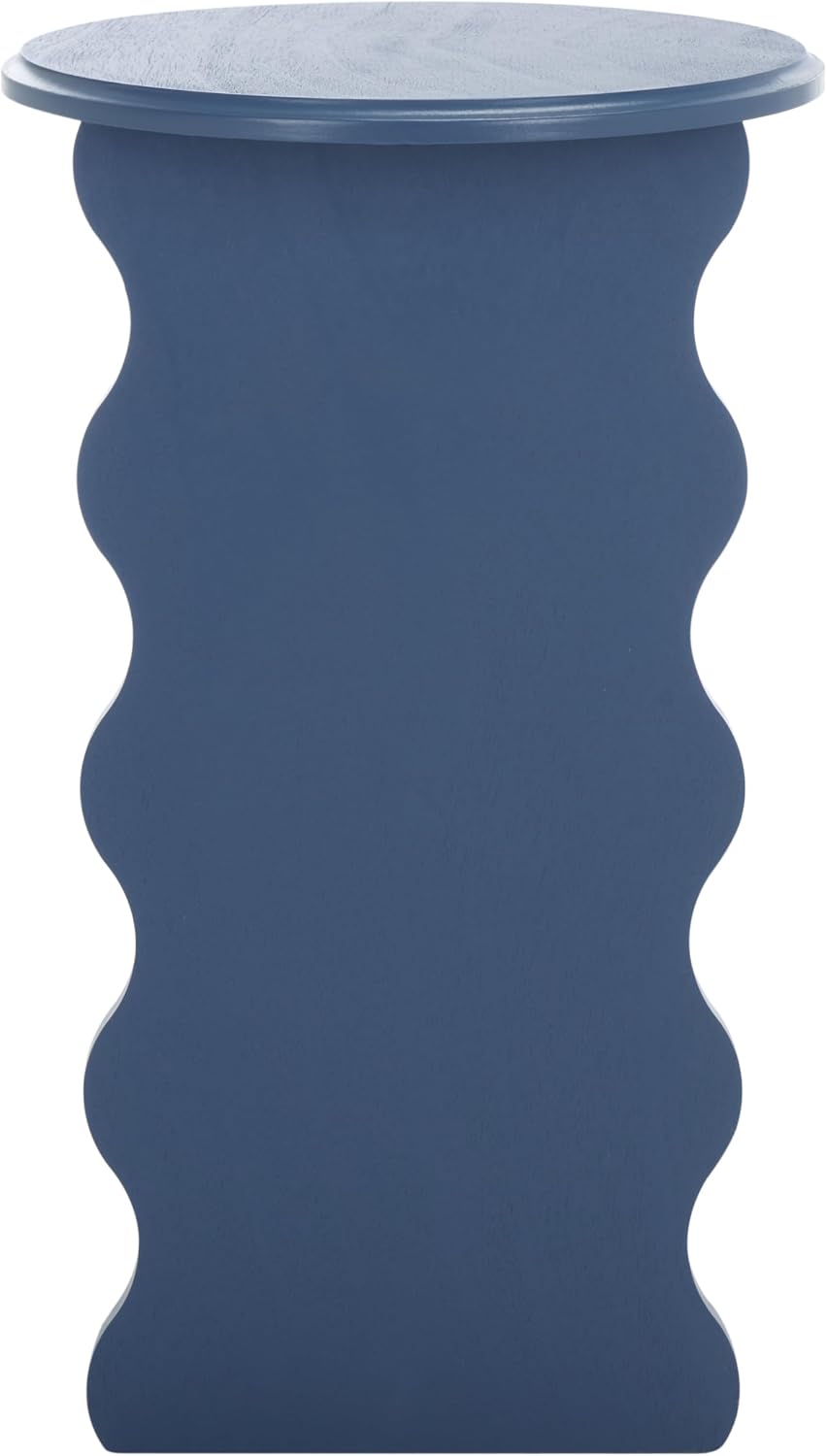 SAFAVIEH Home Collection Lilith Blue Wavy Accent Table (Fully Assembled)
