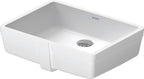 Duravit 0330430017 Vero 18-1/4" Rectangular Ceramic Undermount Bathroom Sink with Overflow