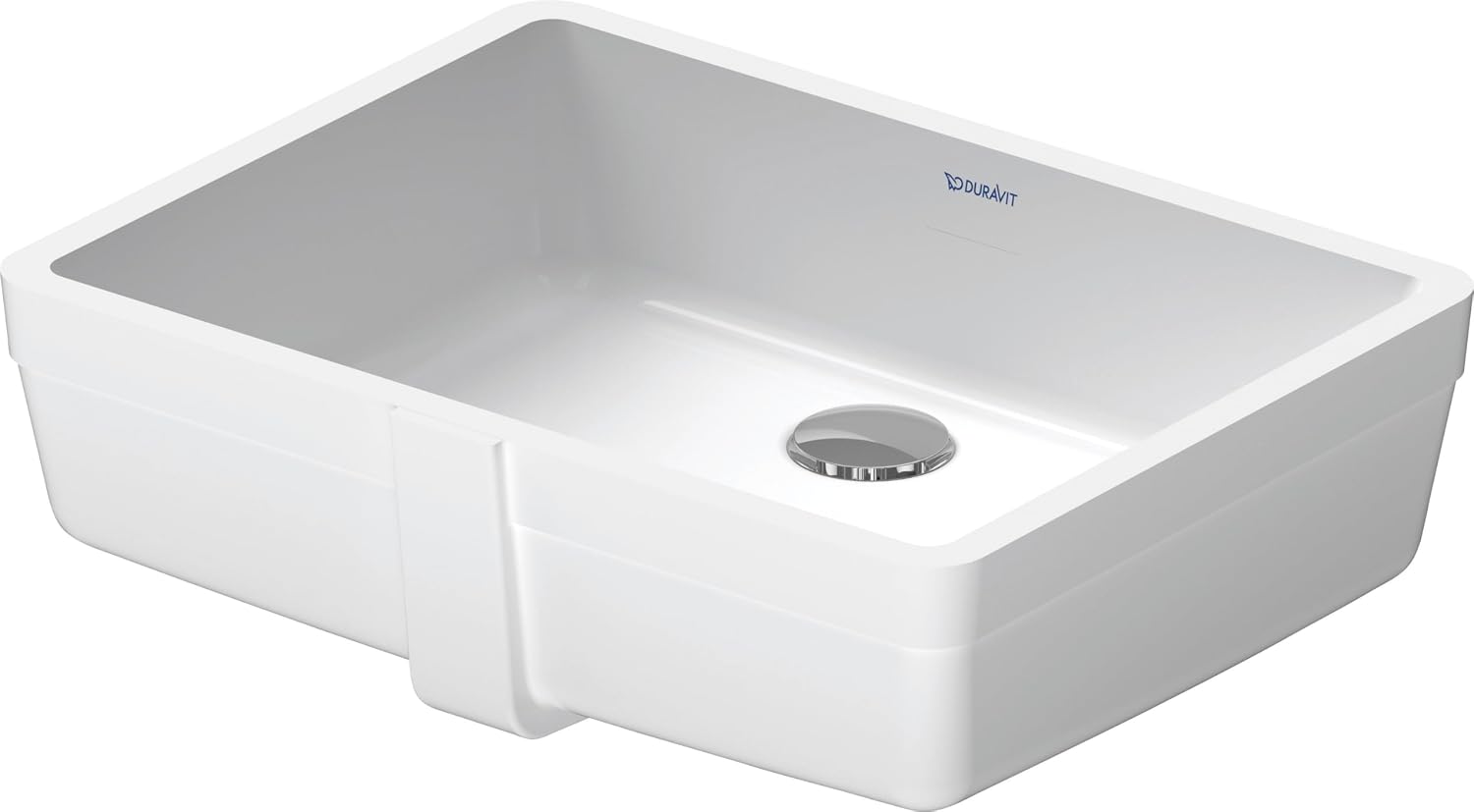 Duravit 0330430017 Vero 18-1/4" Rectangular Ceramic Undermount Bathroom Sink with Overflow