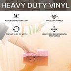 Clear Table Cover Protector 24 x 48 Inch, 1.5mm Thick Plastic Desk Protector Mat, Rectangular Waterproof PVC Placemats, Transparent Mat for Desktop, Dining Room Table, Office Writing Desk