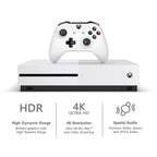Microsoft Xbox One S 1TB Forza Horizon 4 Bonus Bundle: Forza Horizon 4, Xbox Wireless Controller, Xbox One S 4K HDR Console - White One S Gaming Console with 4K Blu-Ray Player (Renewed)