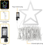 ZTX Christmas Outdoor Tree Light,Christmas Decorations Lights with 8 Lighting Modes,Waterfall Christmas Tree Lighting for Xmas,Halloween,Wedding,Party,New Year Gifts(Multicolor)
