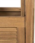 Brown Storage Bench with Acacia Wood, Galvanized Steel Hardware, Oil Finish, 50 Inches Wide, Durable and Weather-Resistant Outdoor Furniture