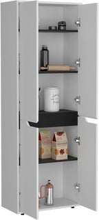 Storage Cabinet Kitchen Pantry with Four Doors and and Five Interior Shelves,for Kitchen,Dining Room