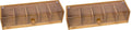 Lipper International 8187 Bamboo Wood and Acrylic Tea Box with 5 Sections, 14" x 5" x 3-3/4" (Pack of 2)