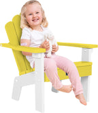 FUNBERRY Kids Outdoor Chair, CPC Certified HDPE Kids Adirondack Chairs, All Weather Easy Installation Toddler Outdoor Chair with Ergonomic Design for Patio, Garden, Picnic, Backyard, Beach