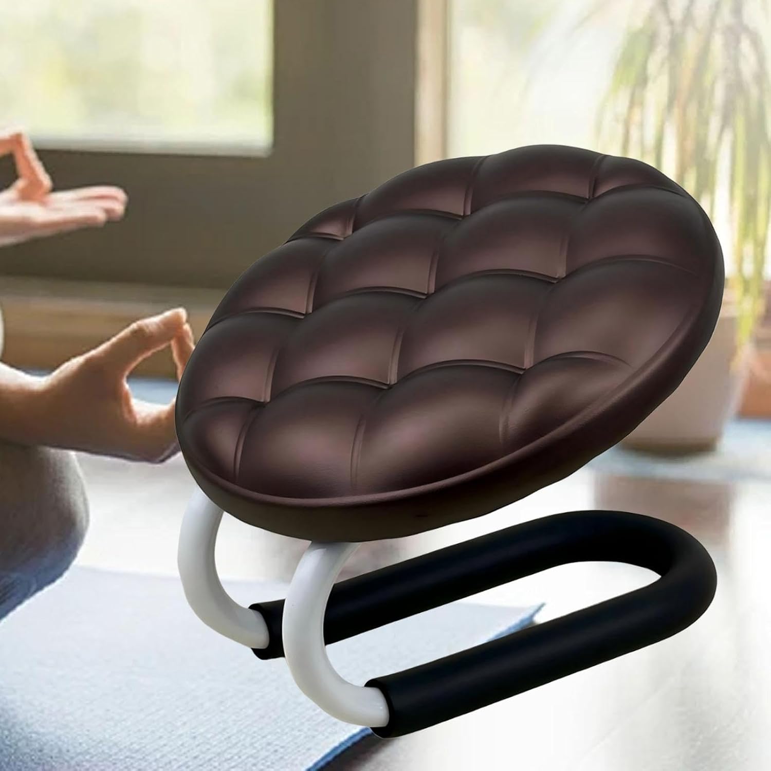 Kneeling Meditations Stool Versatile with Nonslip Pad Light Weight Portables Kneeling Benches for Women Home Praying Meditations Stool