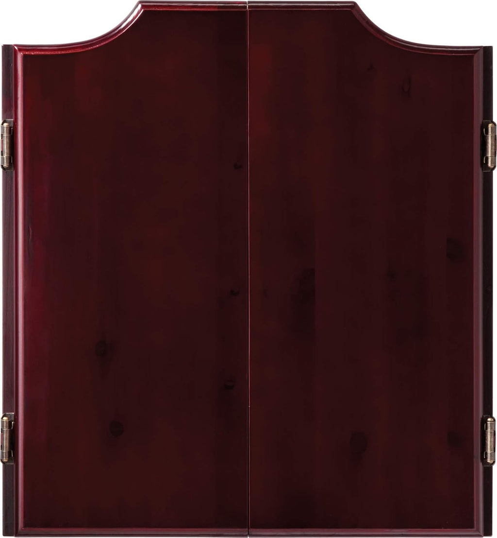 Viper Hudson Solid Wood Cabinet for Sisal/Bristle Steel Tip Dartboard with Dry Erase Scoreboard and Out-Chart, Mahogany Finish