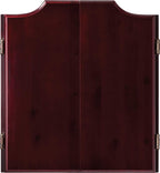 Viper Hudson Solid Wood Cabinet for Sisal/Bristle Steel Tip Dartboard with Dry Erase Scoreboard and Out-Chart, Mahogany Finish