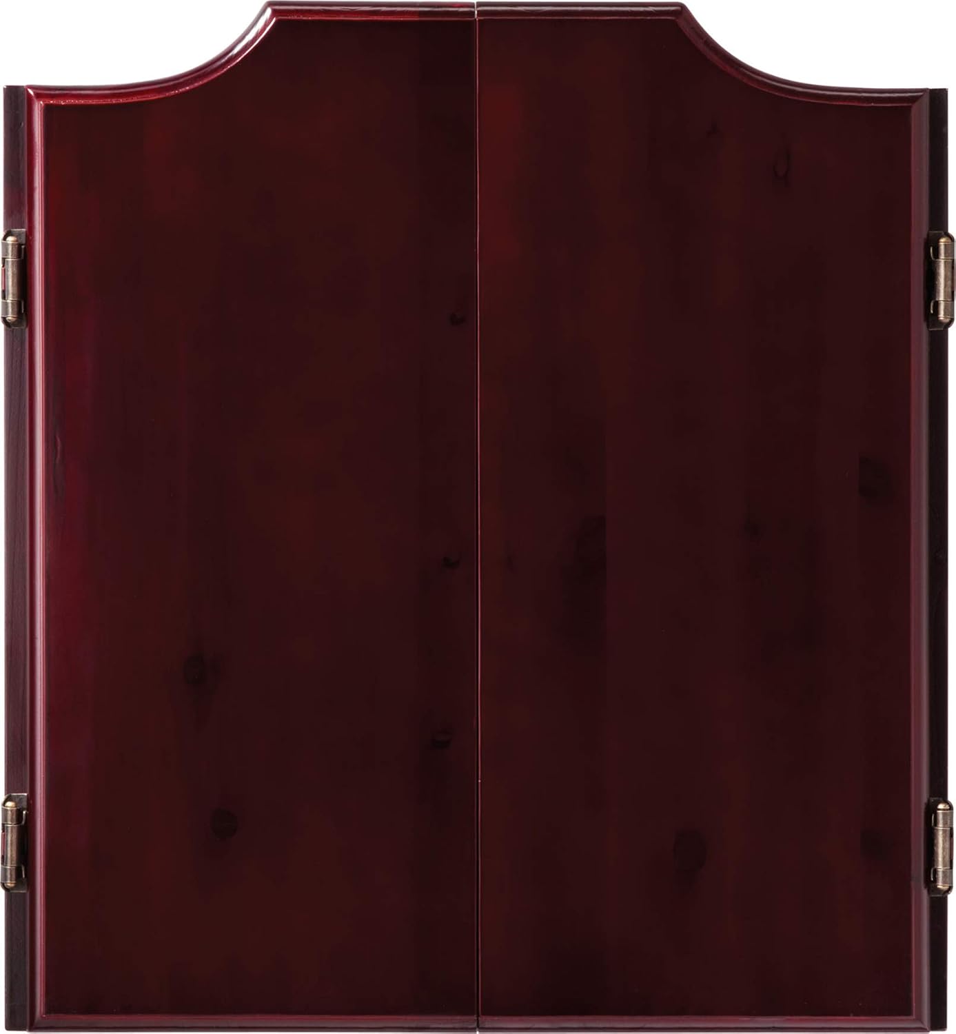 Viper Hudson Solid Wood Cabinet for Sisal/Bristle Steel Tip Dartboard with Dry Erase Scoreboard and Out-Chart, Mahogany Finish
