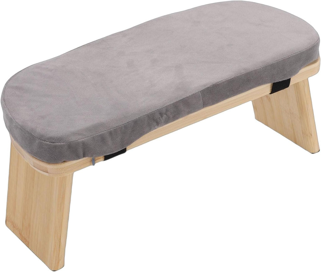 Folding Meditation Bench Kneeling Stool Zen Meditation Seat with 5 Degree Tilt Magnetic Locks 260lb Capacity Soft Cushion for Home Relaxation Yoga Travel
