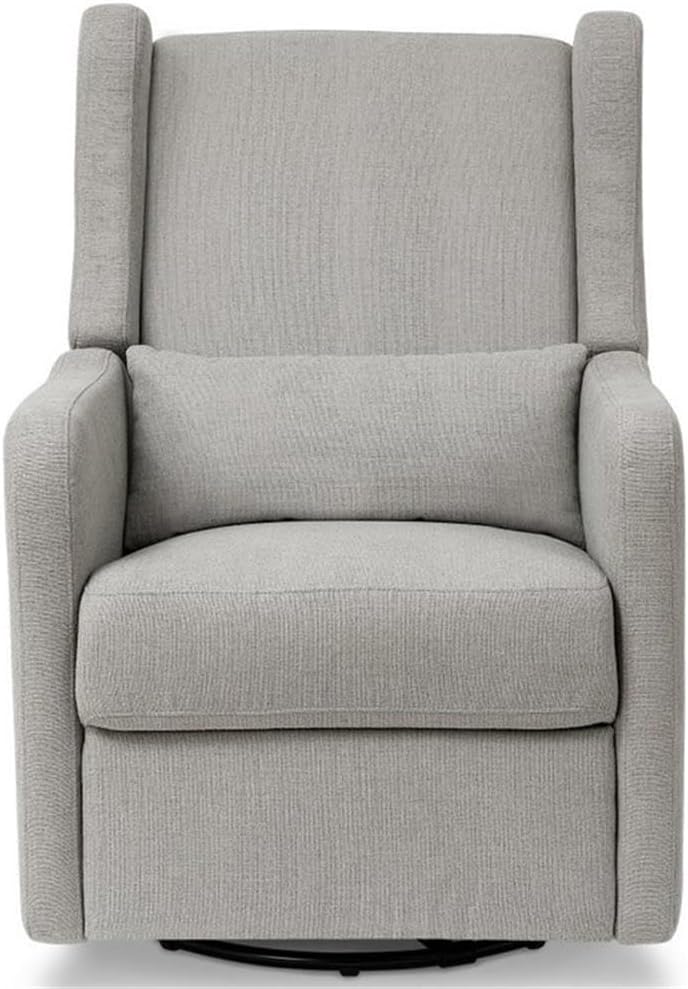 DaVinci Carter’s Arlo Glider Recliner Nursery Chair - Water & Stain Resistant Glider Rocking Chair for Nursery - GREENGUARD Gold, FSC & Certi-PUR US Certified - Cozy Swivel Rocker Recliner - Grey