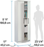Sauder HomePlus Storage Cabinet/ Pantry cabinets, Soft White finish