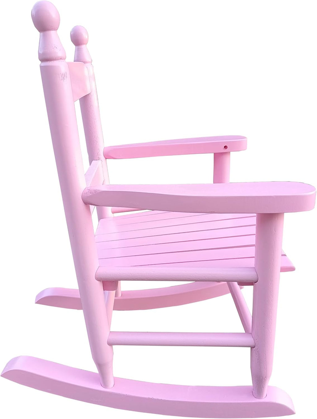 Kids Rocking Chair Solid Populus Wood Slatted Back Wide Seat Armrest 100 lbs Capacity Indoor Outdoor Patio Porch Deck Garden Poolside Easy Assembly Hardware Manual Included,A5