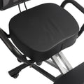 Adjustable Ergonomic Kneeling Chair with Back Support and Leather Cushion for Posture Correction and Orthopaedic Stool, Suitable for Most People