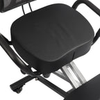 Ergonomic Kneeling Chair with Back Support Adjustable Height Angle Cushion Footrest,Breathable Mesh Backrest,100KG Load Capacity,for Home,Office & Garage Use
