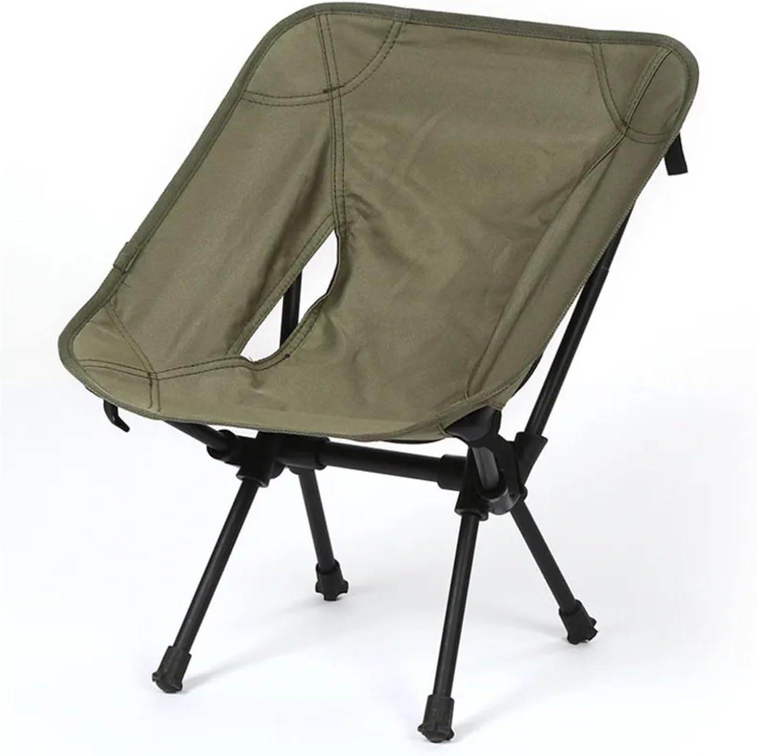 Ultralight Detachable Folding Camping Chair | Portable outdoor seat for beach, BBQ, hiking and picnic(Army Green L)
