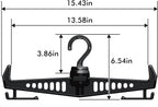 Heavy Duty Hanger for Tactical Gear Vest W/ 360°Rotatable Hook | Multipurpose Standard Plastic Hangers for Body Armor,Police,Military Gear,Scuba Diving, Survival Equipment (2-Pack)