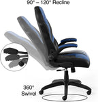 Staples Emerge Vortex Gaming Chair, Ergonomic, Adjustable Height, Swivel, Black, 2-Pack