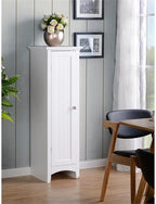 OS Home and Office Furniture 15" 1-Door Wood Kitchen Storage Pantry in White