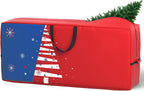 Extra Large Heavy Duty Storage Bag, Waterproof 600D Oxford Christmas Tree Storage Bag with Reinforced Handles, Dual Zippers, Moving Bags for Home, College Dorm, Camping, Seasonal Decor -Space Saving