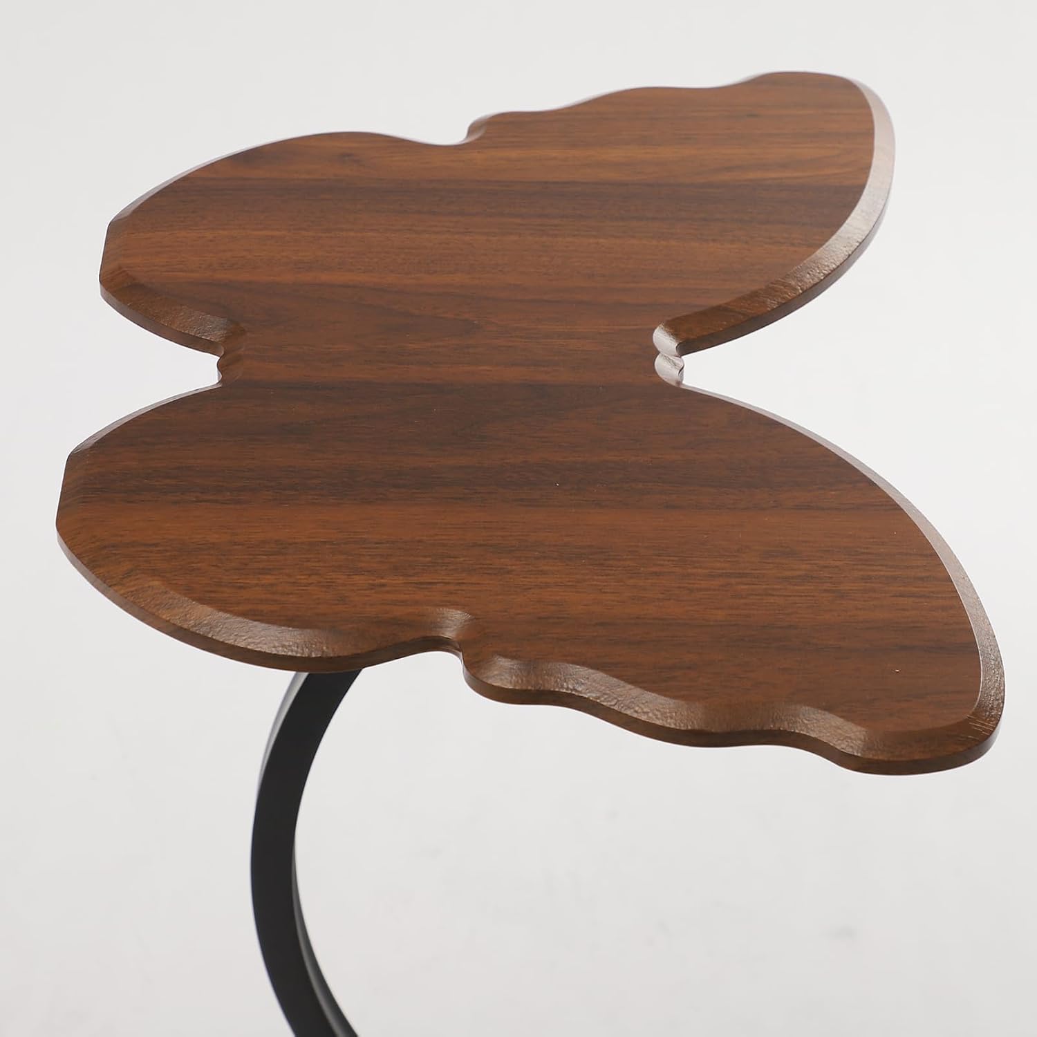 Side Table Butterfly Shape End Table, C-Shaped Small Coffee Tables Sofa Table, Living Room End Tables, 33 Pounds Capacity for Bedrooms Offices Lounge Small Spaces