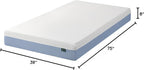 Zinus 8-Inch Twin Cooling Essential Memory Foam Mattress, White, Medium Feel, Fiberglass Free, Certified Safe Materials
