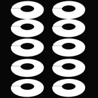 10-Pack Closet Dividers for Hanging Clothes, Durable Plastic Wardrobe Organizers - Perfect for Closet Rods, Clothing Racks & Retail Display
