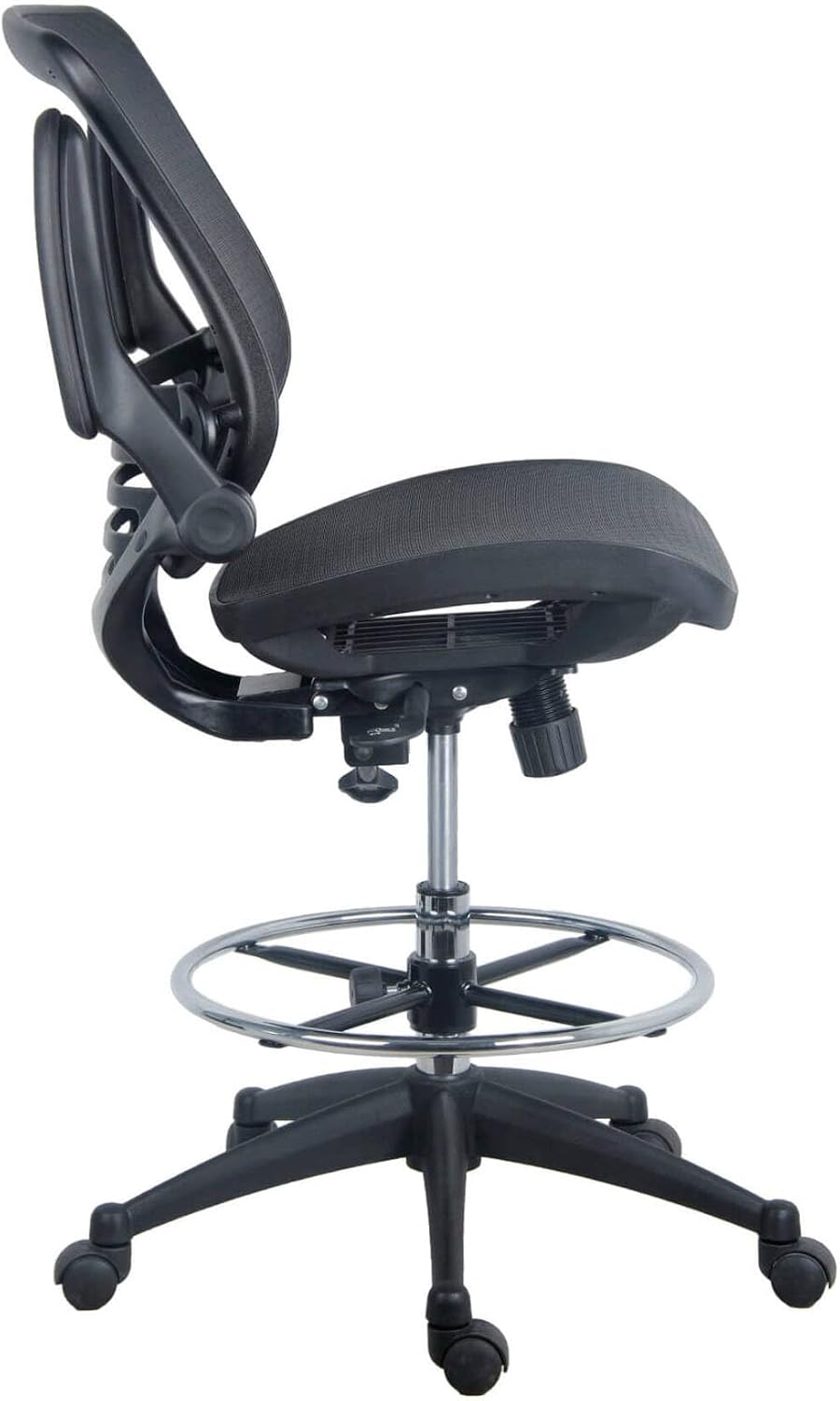 Harwick Evolve All Mesh Heavy Duty Drafting Chair, Dark Knight Edition