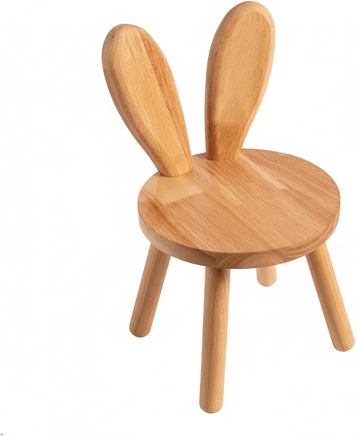 Toddler Wooden Chair Kids,Bunny Chair for Ages 1.5-5,Small Stool, Comfortable Children's stools, Suitable for Nurseries, playrooms and Low Tables (1 PCS)