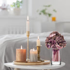 6 Inch Tall Glass Cylinder Vase for Table Centerpieces,Set of 6 | Clear Glass Vases Bulk for Flowers Decor,Floating Candle,Wedding Favors(3.5" W X 6" H)