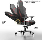 Cybeart | Stealth - NEO Series Gaming/Office Chair | 4D Armrest, NeoTek™ Leatherette, AeroMag™ Neck & Lumbar Pillow, Recline & Tilt