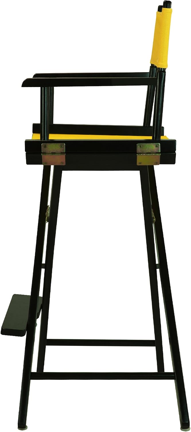 Casual Home 230-02/021-34 Director Chair 30" - Bar Height BlackFrame/Gold Canvas