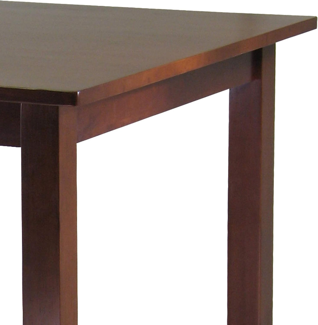 Winsome Parkland High Dining Table, 39" High, 34" Wide, Walnut