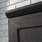 MAKLAINE Engineered Wood Single Door Pantry, 71 in Tall, Raven Oak Finish, Adjustable Shelves, Reversible Door, Compact Design for Kitchen, Dining Room, or Garage Storage