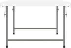 BizChair 4.93-Foot Kid's Granite White Plastic Folding Table