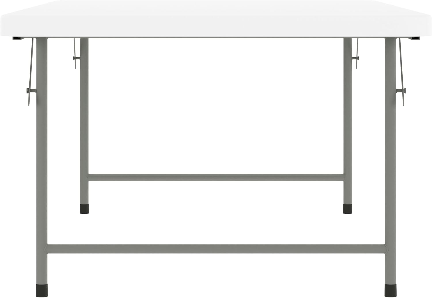 BizChair 4.93-Foot Kid's Granite White Plastic Folding Table