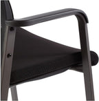 Union & Scale Guest & Reception Chair, Fabric, Black, 2-Pack