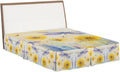 Bed Skirt Queen Size Yellow Dandelions Pleated Dust Ruffle Easy Fit Bedskirts with 16 Inch Drop Purple Dragonfly Wrinkle and Fade Resistant Bedroom Decor