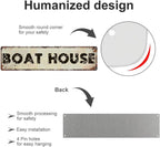 Retro Boat house Metal Tin Sign 4x16 Inch, Country Style Theme Wall Decor for Home, Farmhouse