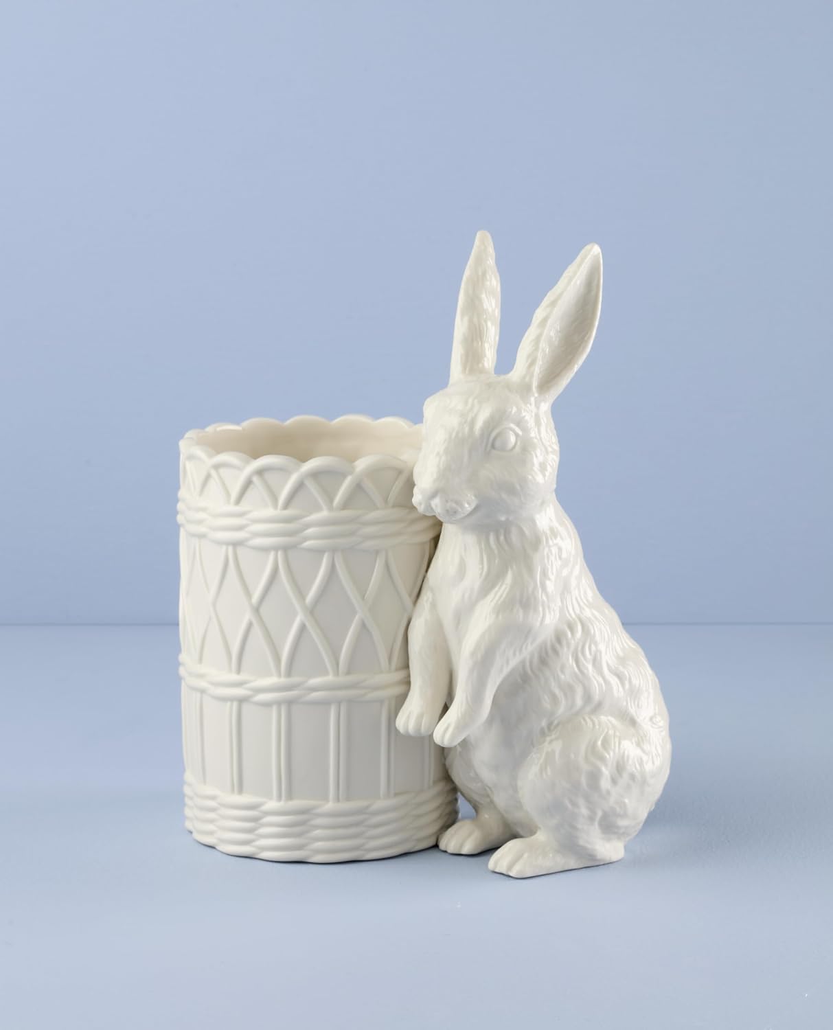 Lenox 897159 Wicker Creek Bunny Vase, Easter Home Decor