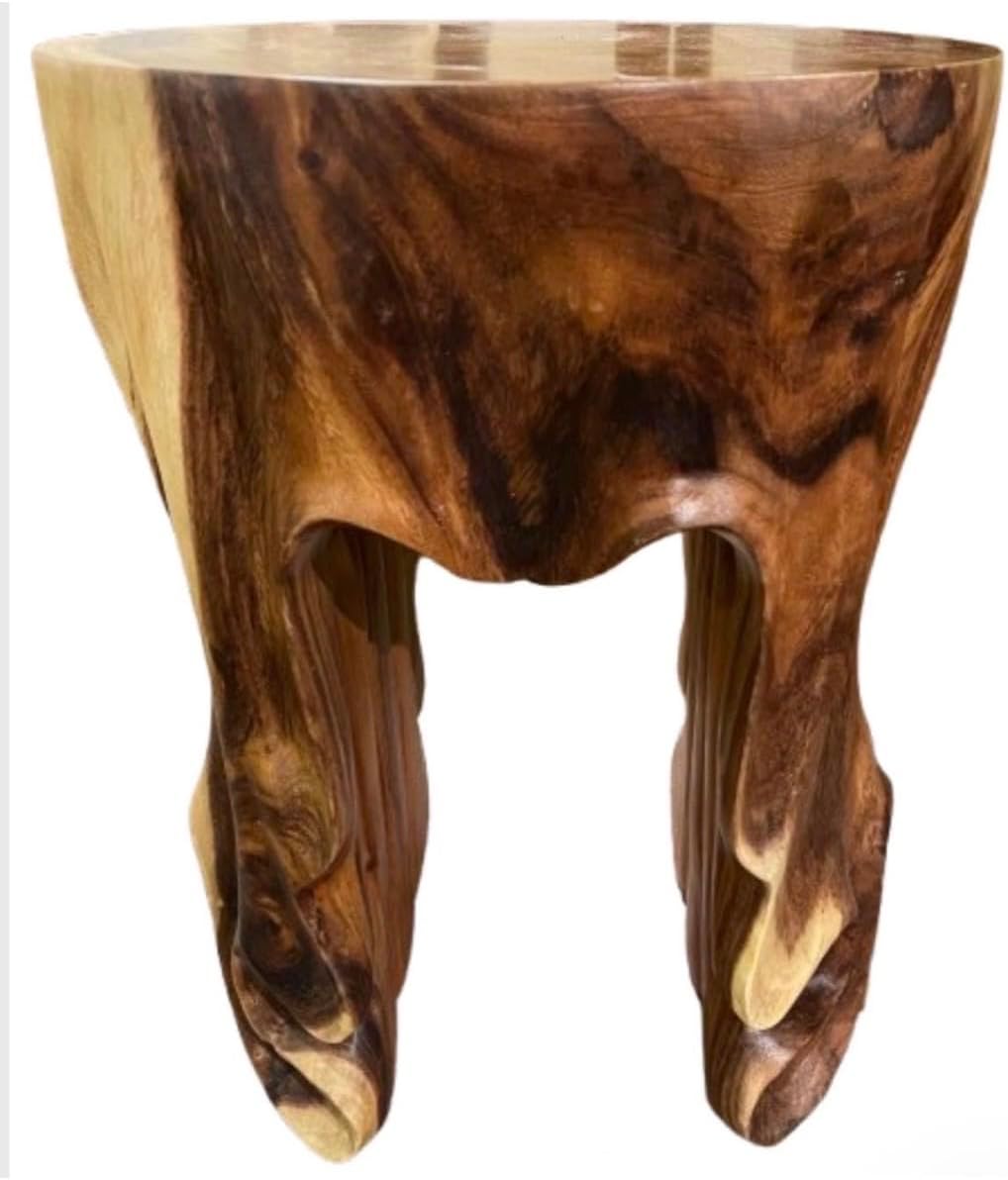 Hand Carved End Table